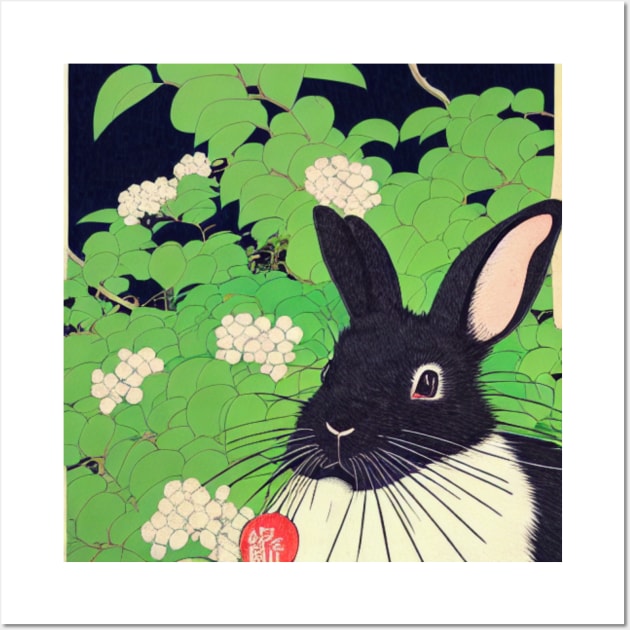 The Japanese American Sable Rabbit Stares Wall Art by wigobun